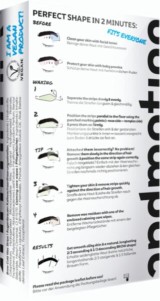 Andmetics Brow Wax Strips Men Enthaarungsstreifen