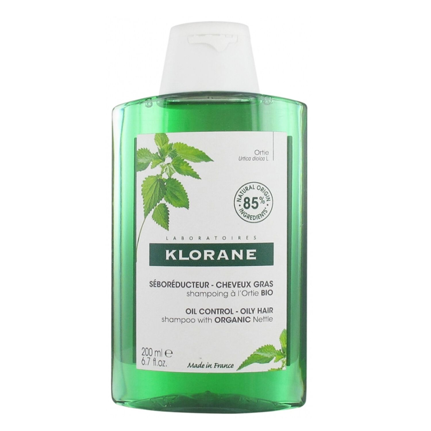 Klorane Shampoing Séboreducteur à l'Ortie Bio - Cheveux Gras