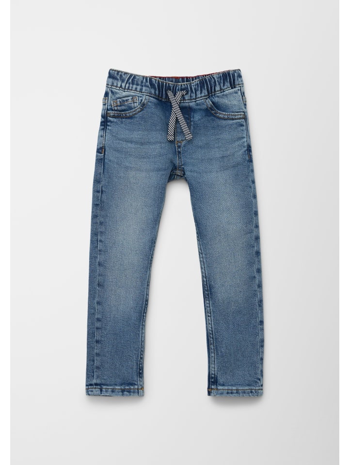 s.Oliver Jeans-Hose lang in Blau günstig kaufen