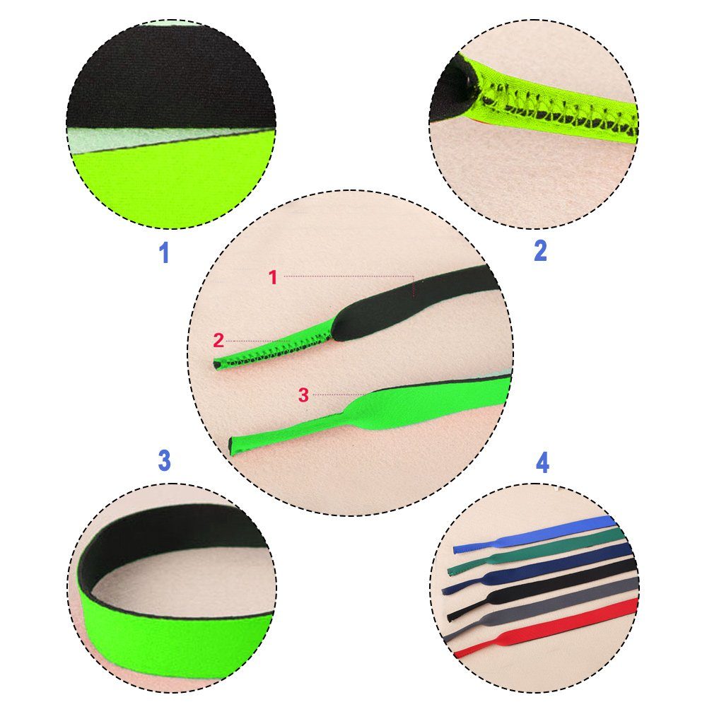 Einemgeld Brillenband Neoprene Brillenband - Universal Sonnenbrille Eyewear Strap