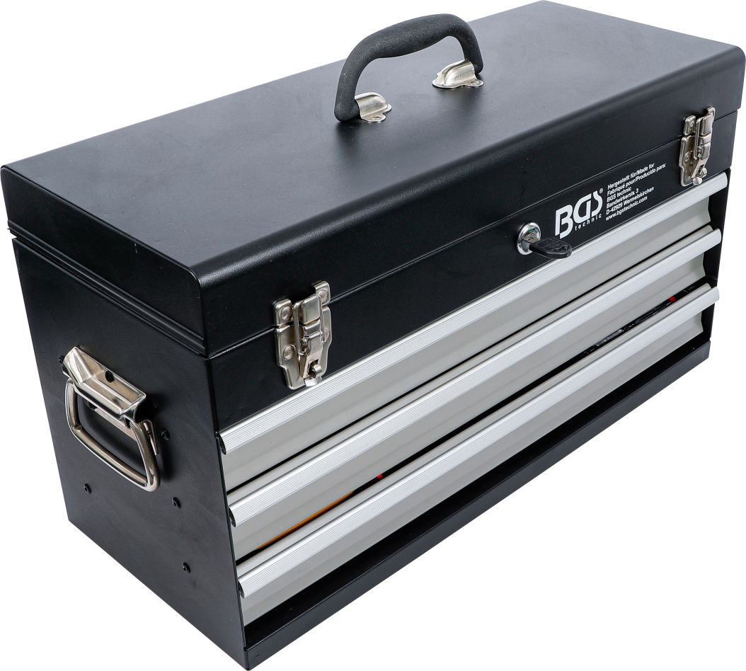 Cutie metalică pentru scule BGS 3350 cu 3 sertare și 147 de scule