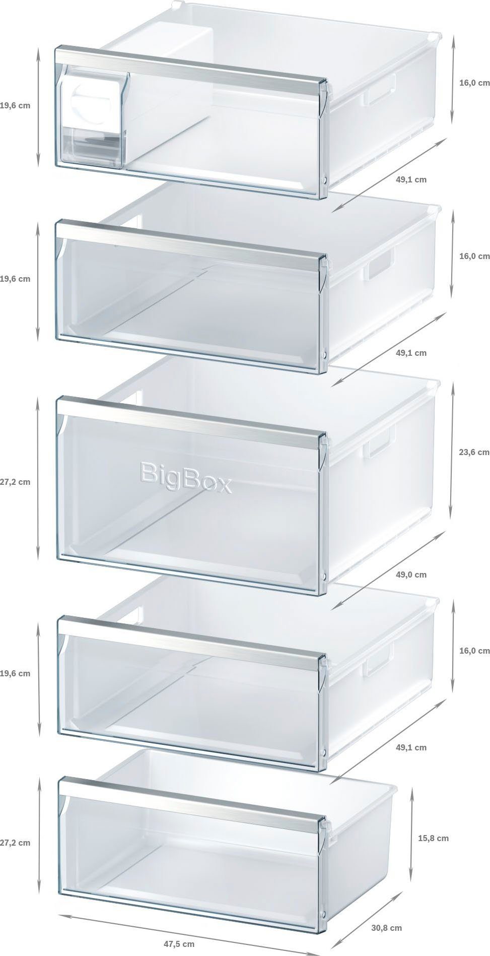 SIEMENS Gefrierschrank GS58NAWCV, 191 cm hoch, 70 cm breit