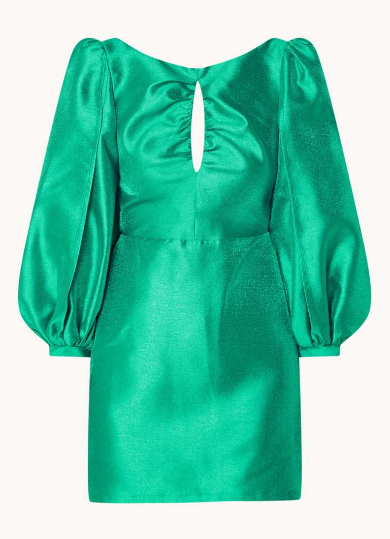 Rochie scurtă Laagam Liza cu spate deschis și fundă.