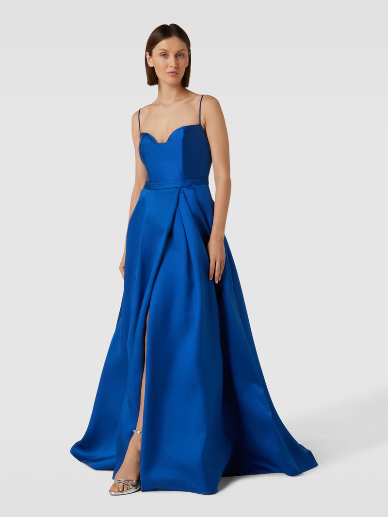 Abendkleid mit Herz-Ausschnitt Modell 'VIHAAN' in royalblau