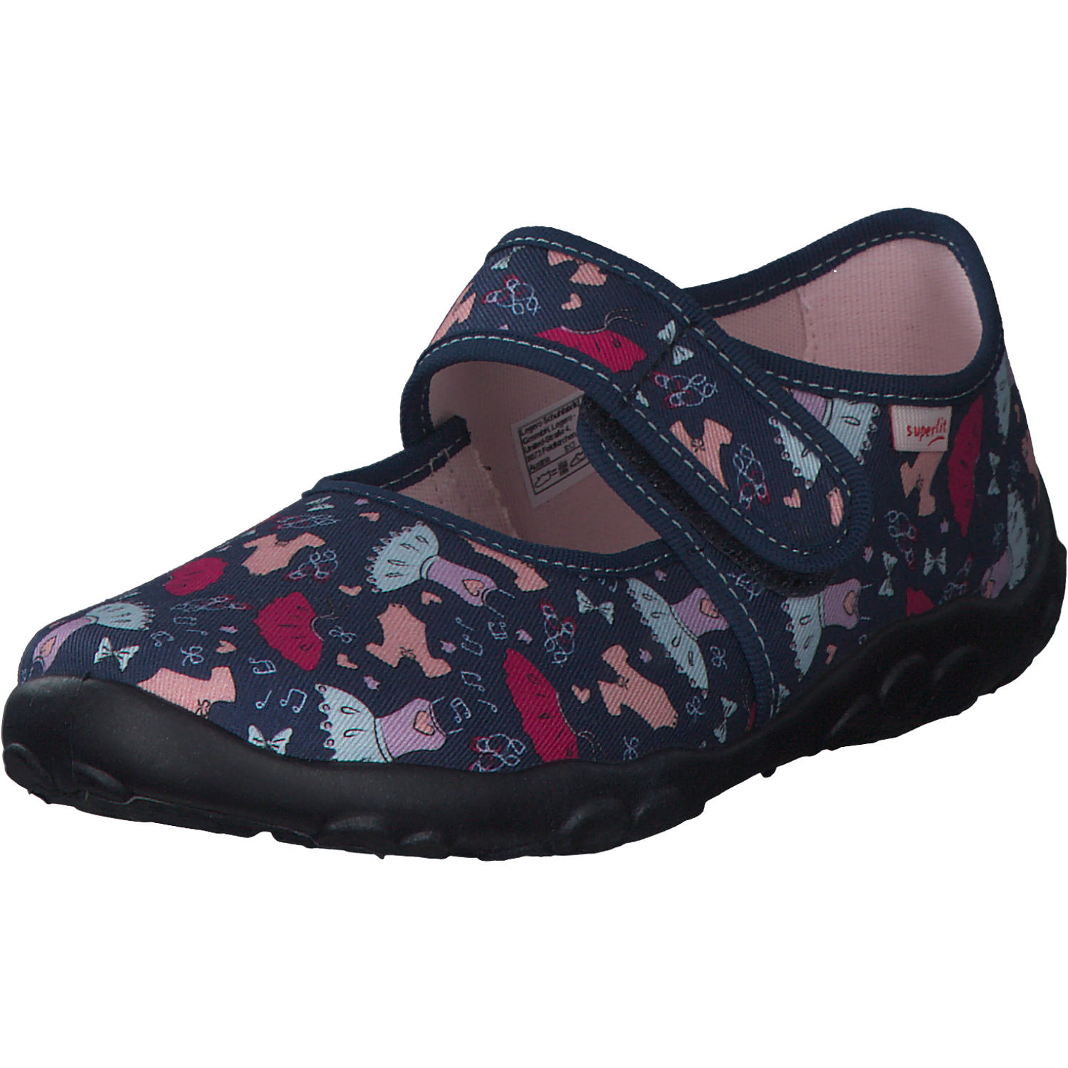 Superfit BONNY 00283, Hausschuhe, Kinder, Blau/mehrfarbig