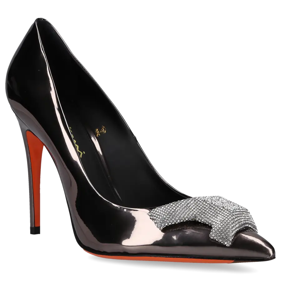 Santoni - Pumps SIBILLE Lackleder - grau