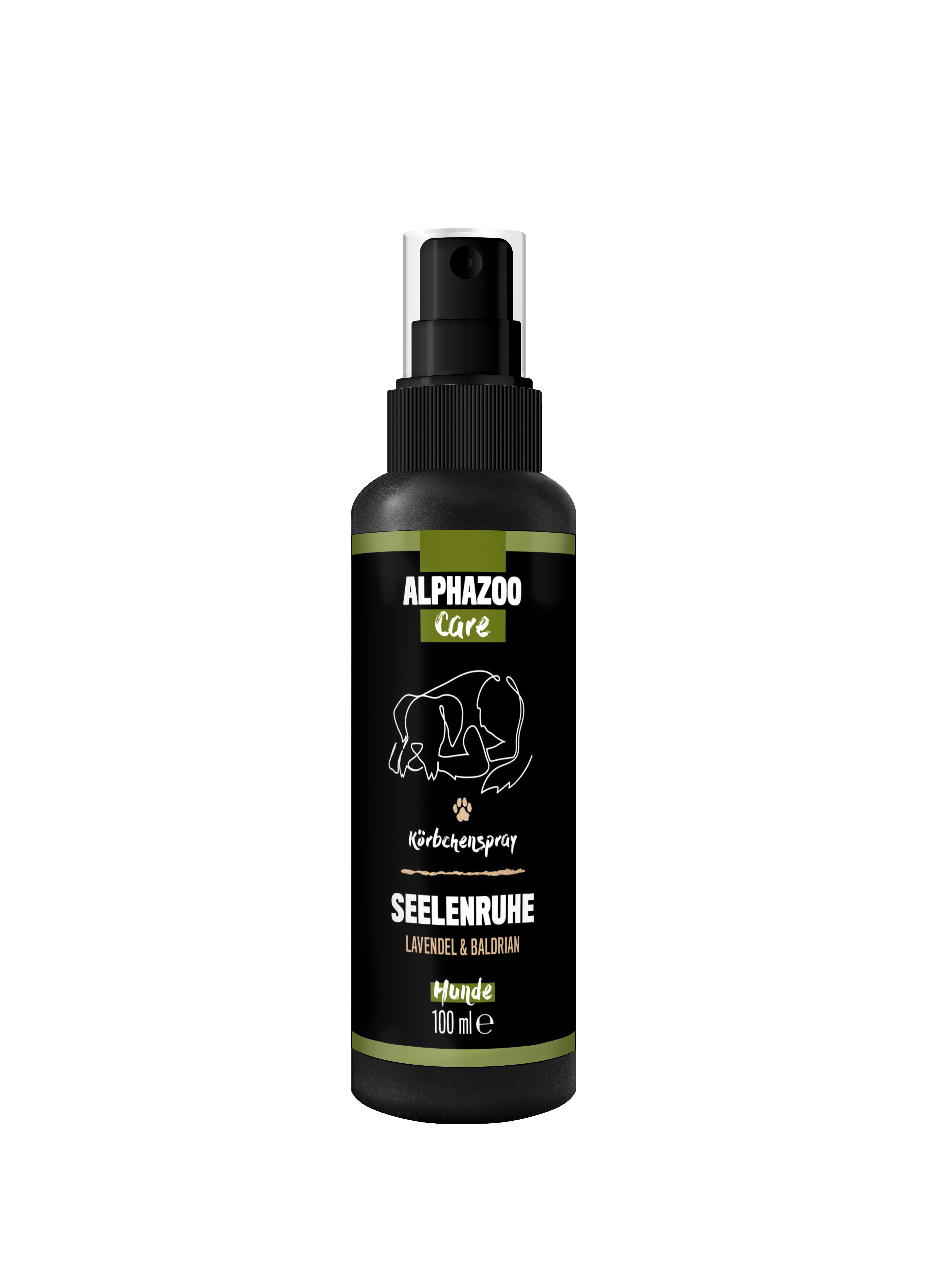 ALPHAZOO Beruhigungsmittel ALPHAZOO Seelenruhe Beruhigungsspray für Hunde I Beruhigungsmittel mit Baldrian 100 ml