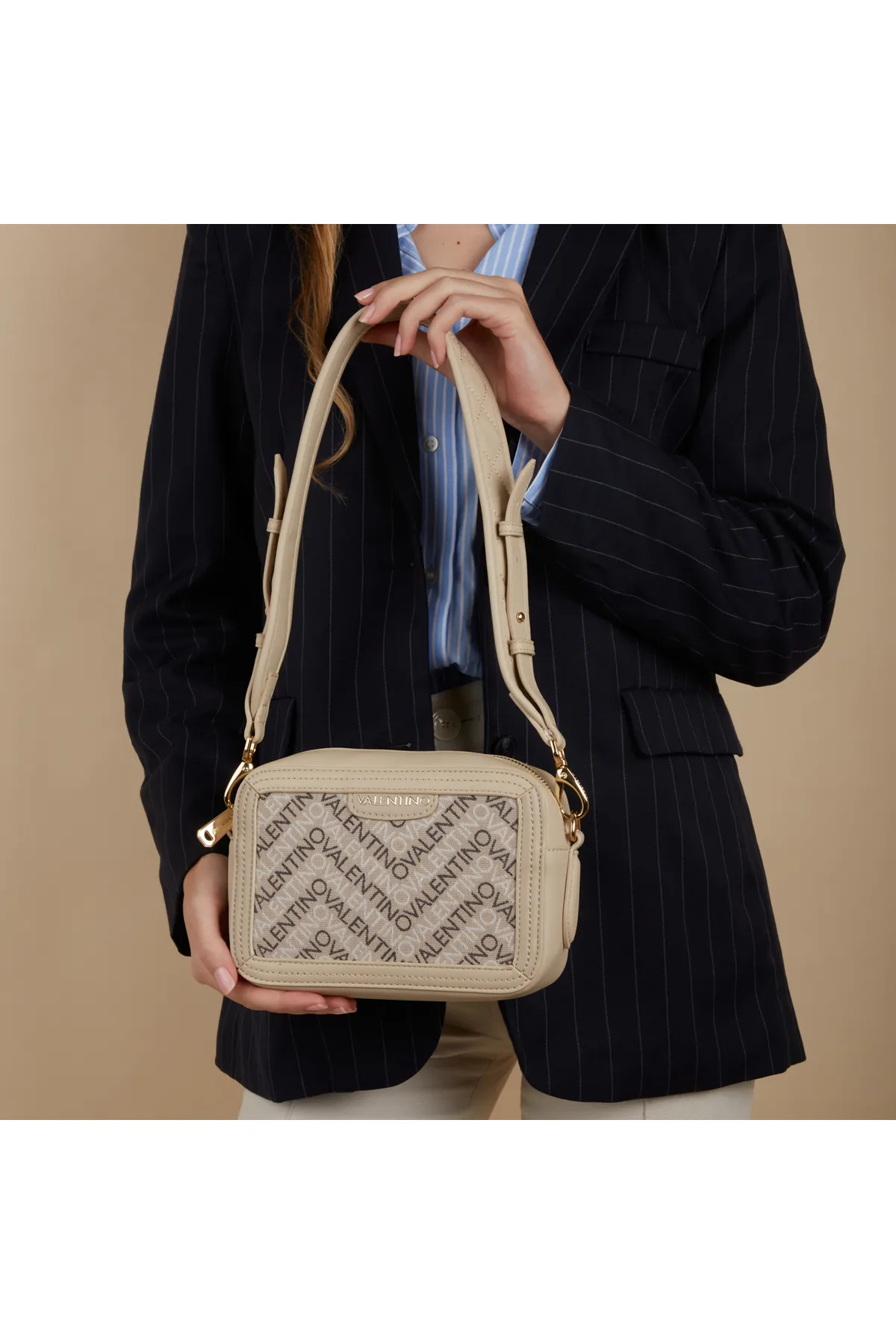 Valentino  Valentino Bags Blizzard Beige Umhängetasche VBS7DP08ECRUMULTI