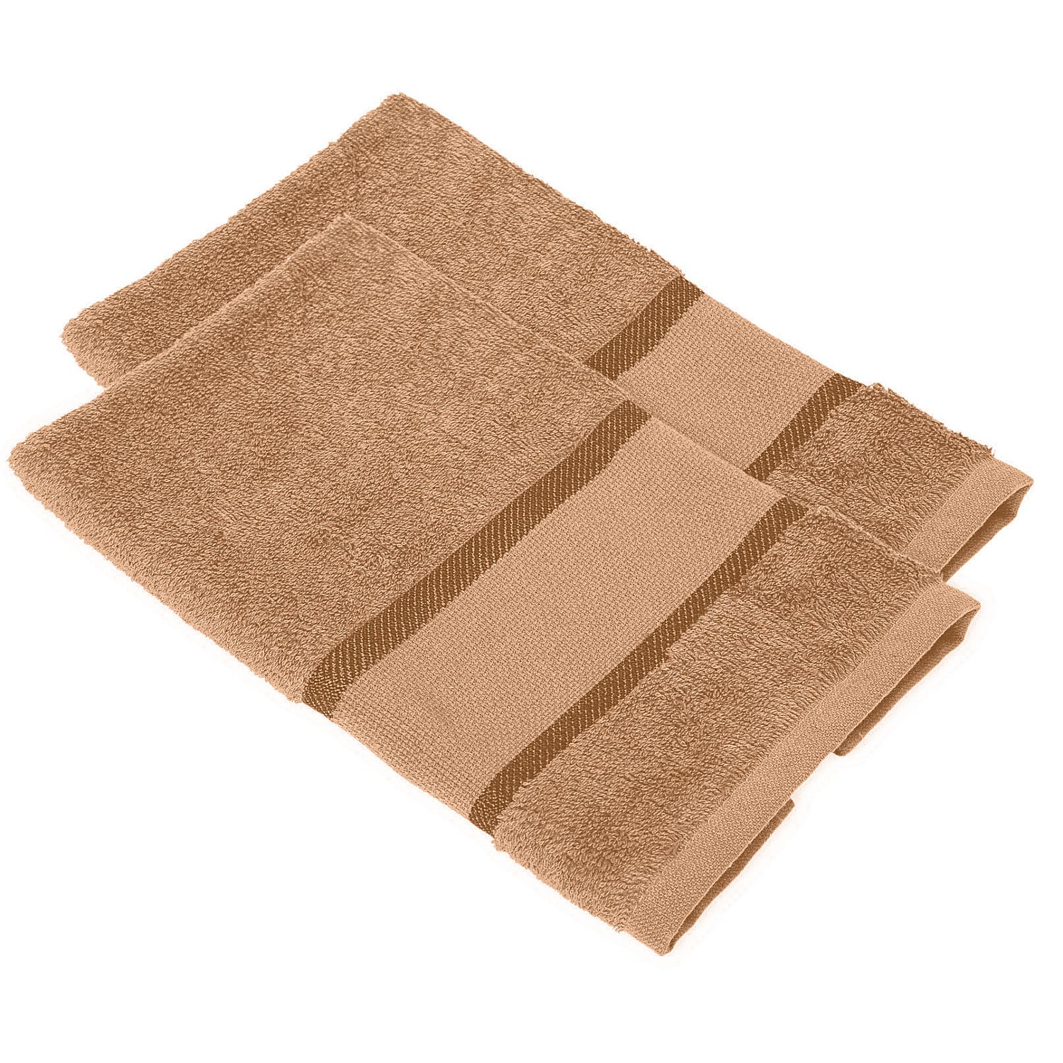 buttinette Gästetücher 2er-Pack, hellbraun