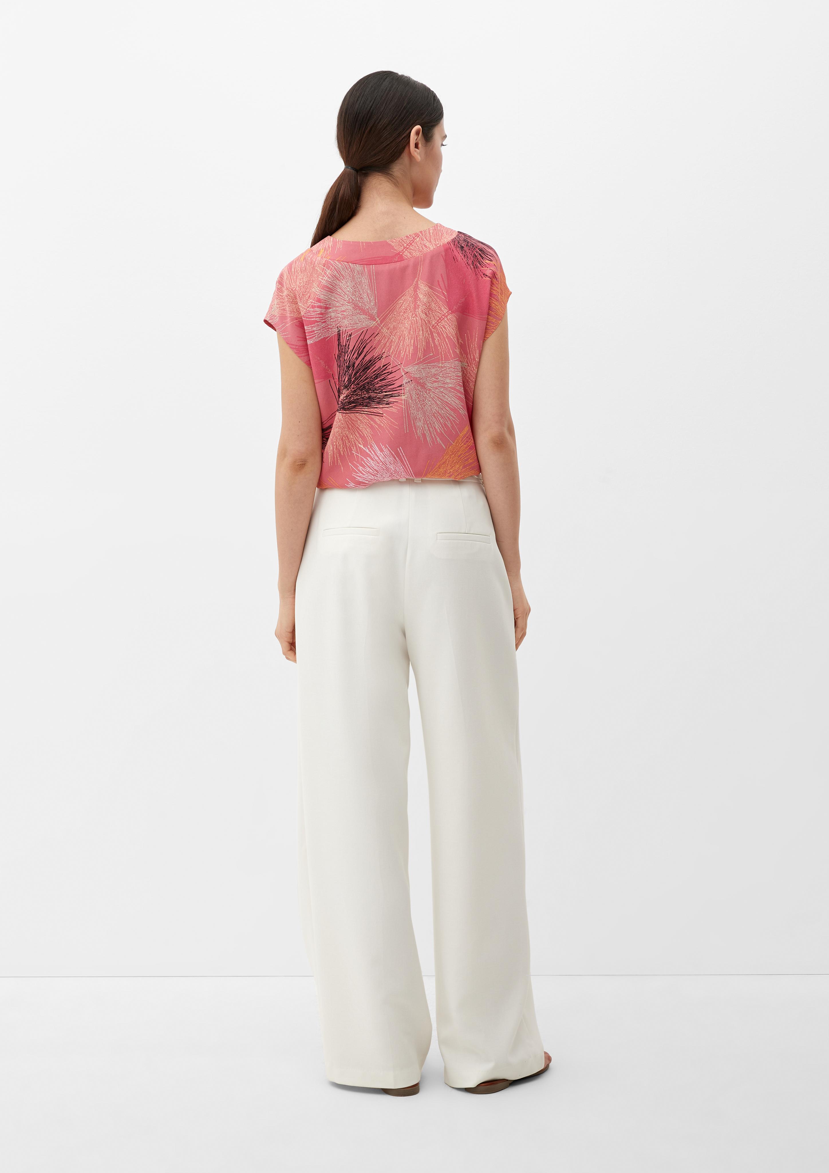 Viskosebluse mit V-Ausschnitt  2130213-20A0