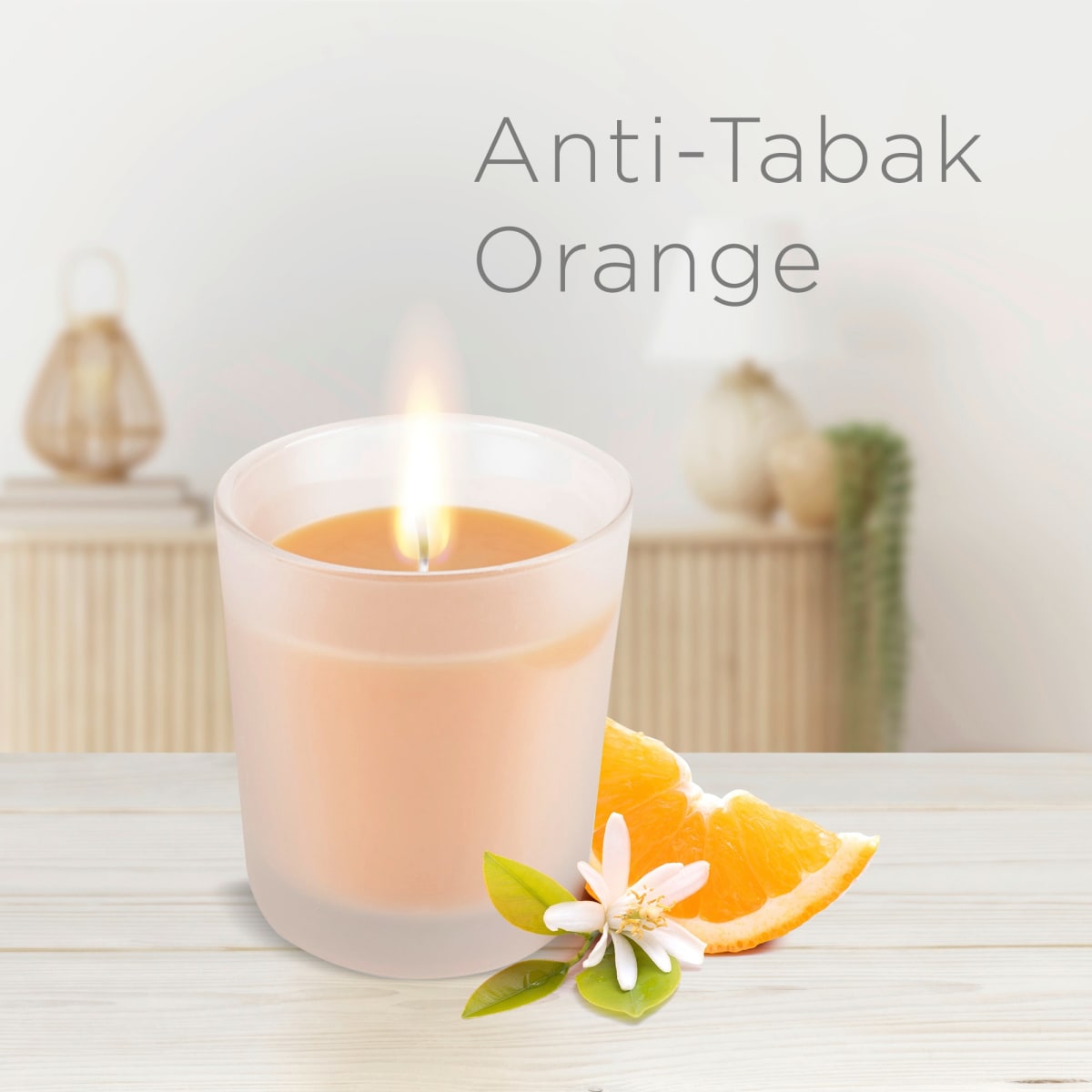 Duftkerze im Glas Anti-Tabak Orange (2x105 g), 2 St
