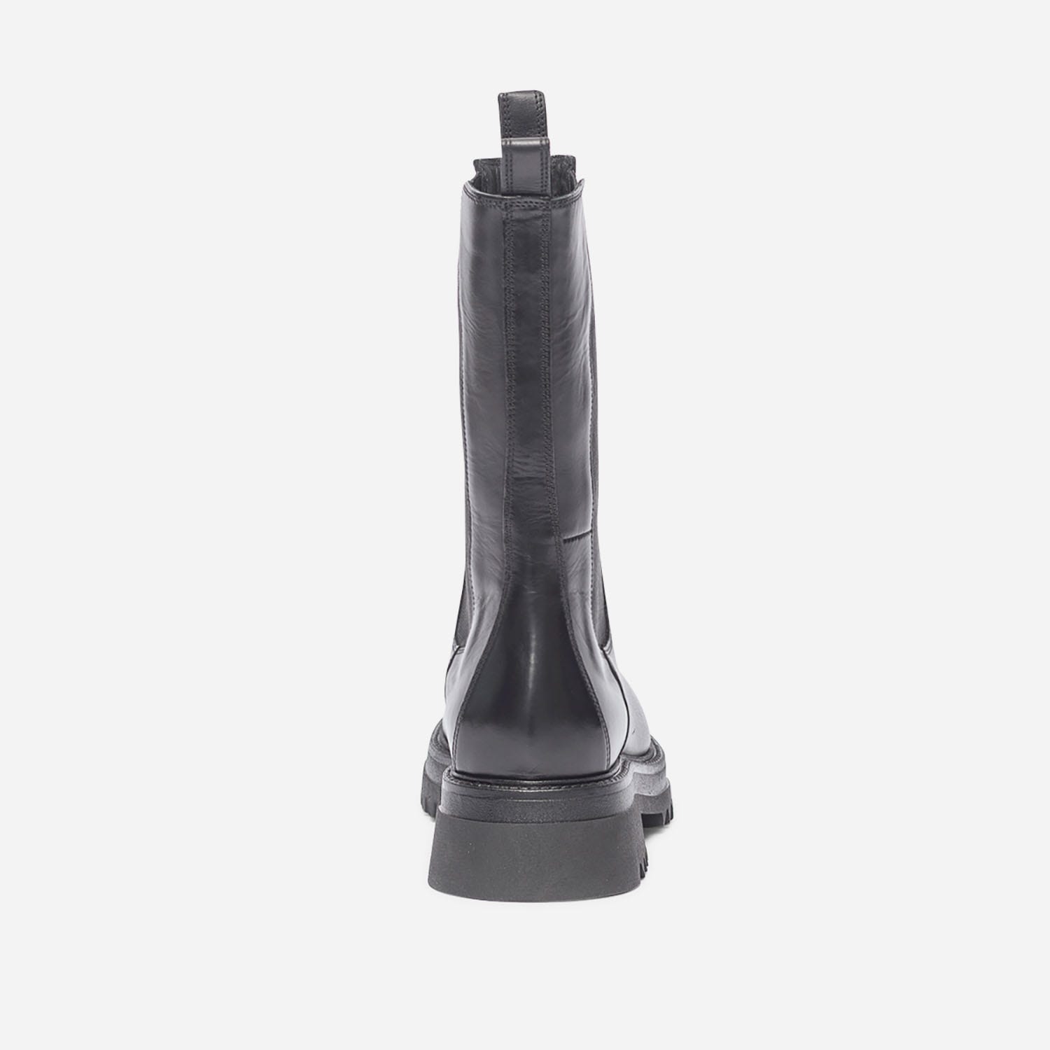 Chelsea boots TEXTO noir en cuir éco-conçu à semelle crantée