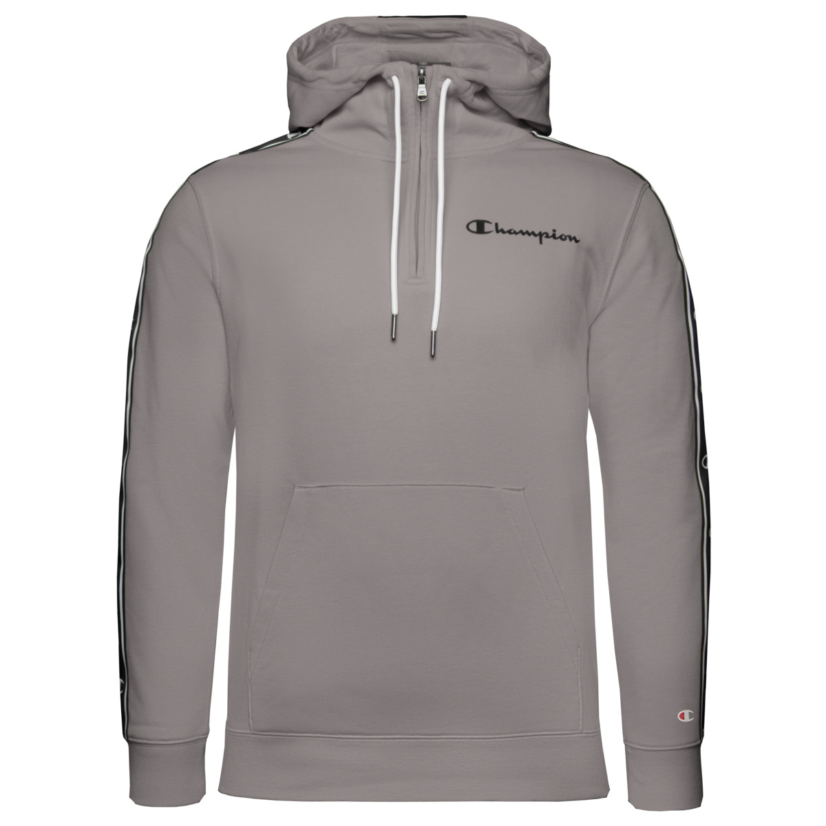 Champion Hooded Half Zip Kapuzenpullover grau
