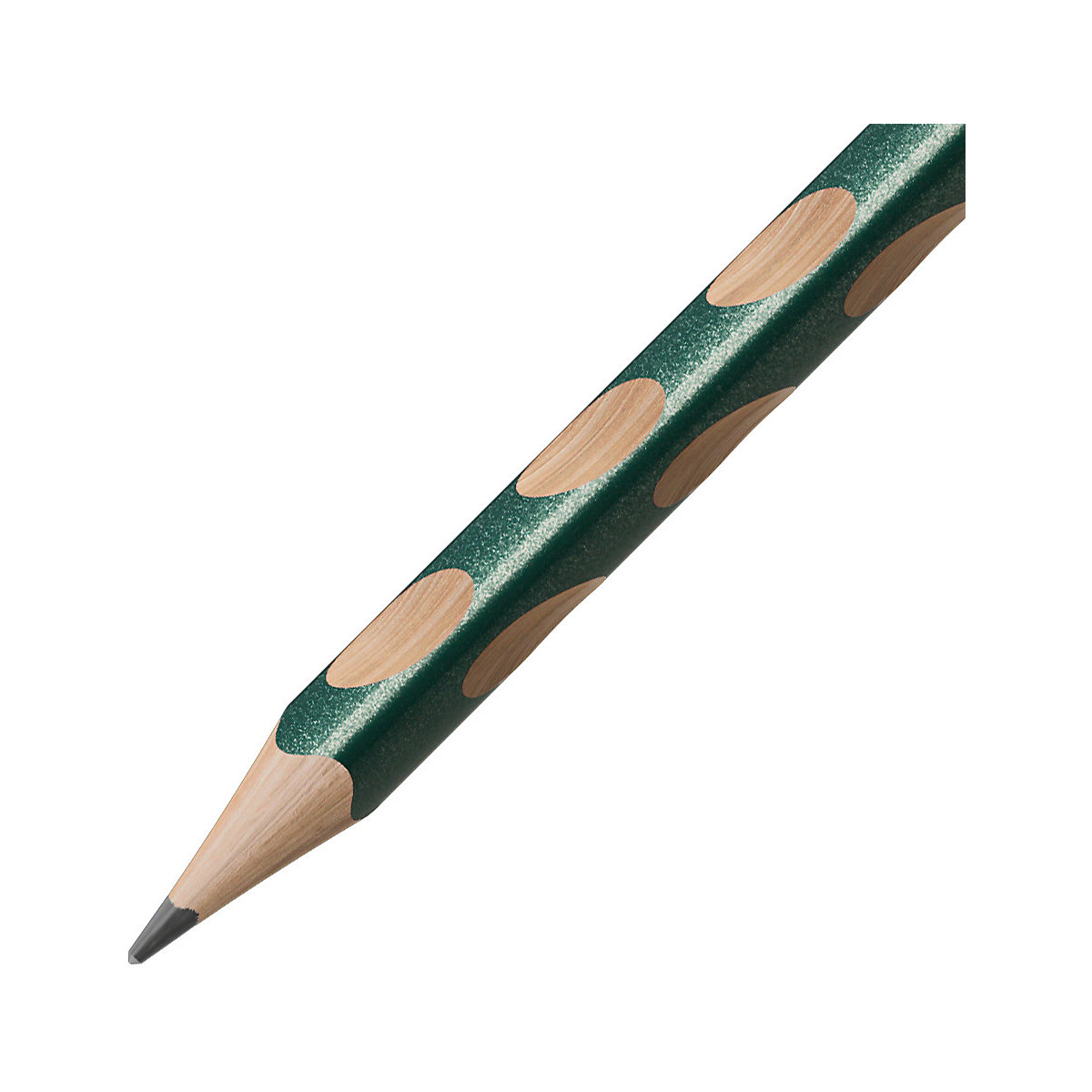 Dreikant-Bleistift EASYgraph S Metallic Edition HB metallicgrün Rechtshänder, 12 Stück