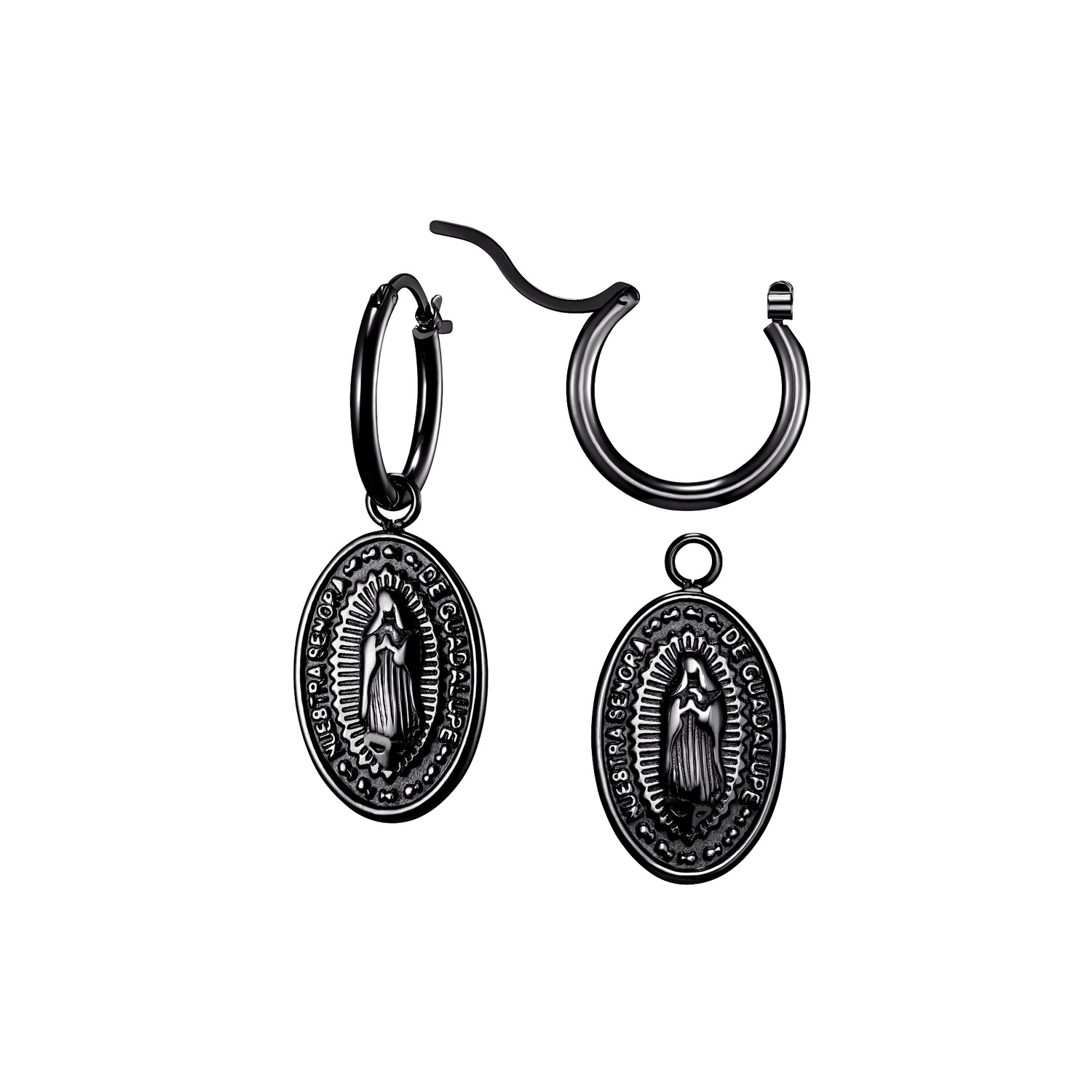 Heideman Diego Black Earrings