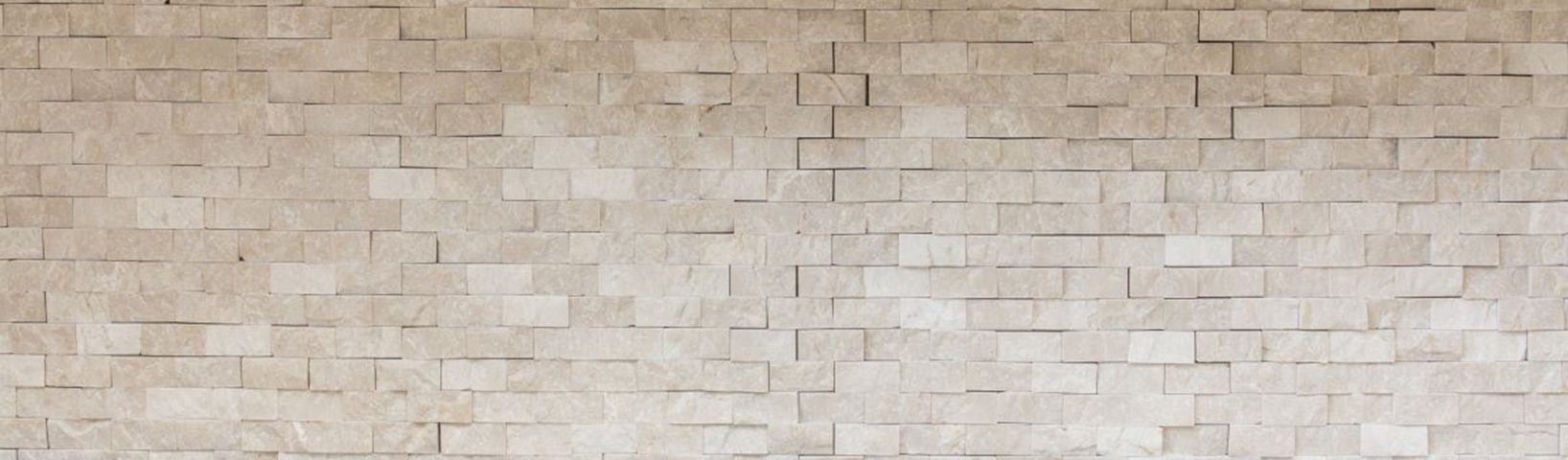 Mosani Mosaikfliesen Splitface Marmor Mosaik Steinwand Naturstein elfenbein Brick