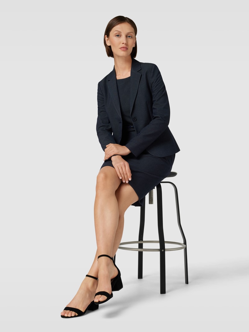 Blazer mit Viskose-Anteil in marineblau
