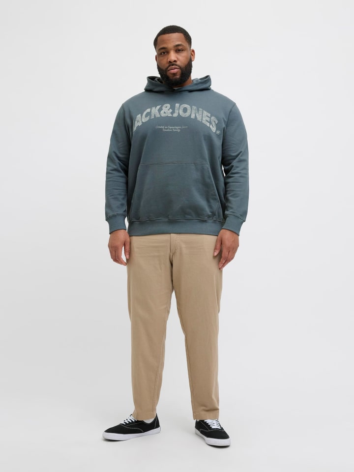 JACK & JONES PLUS Kapuzenpullover in Stormy Weather günstig kaufen