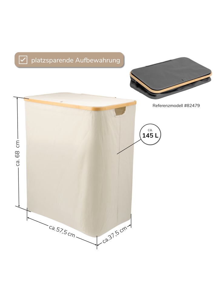 bremermann Wäschesammler 145 L beige günstig kaufen onesize