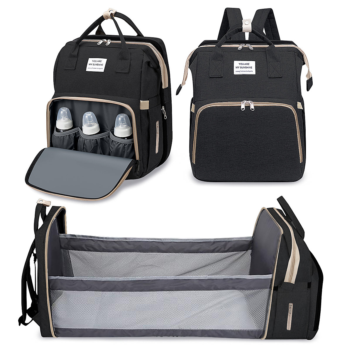 Wickeltasche Rucksack Multifunktionale Oxford Große Wickelrucksack Babytasche
