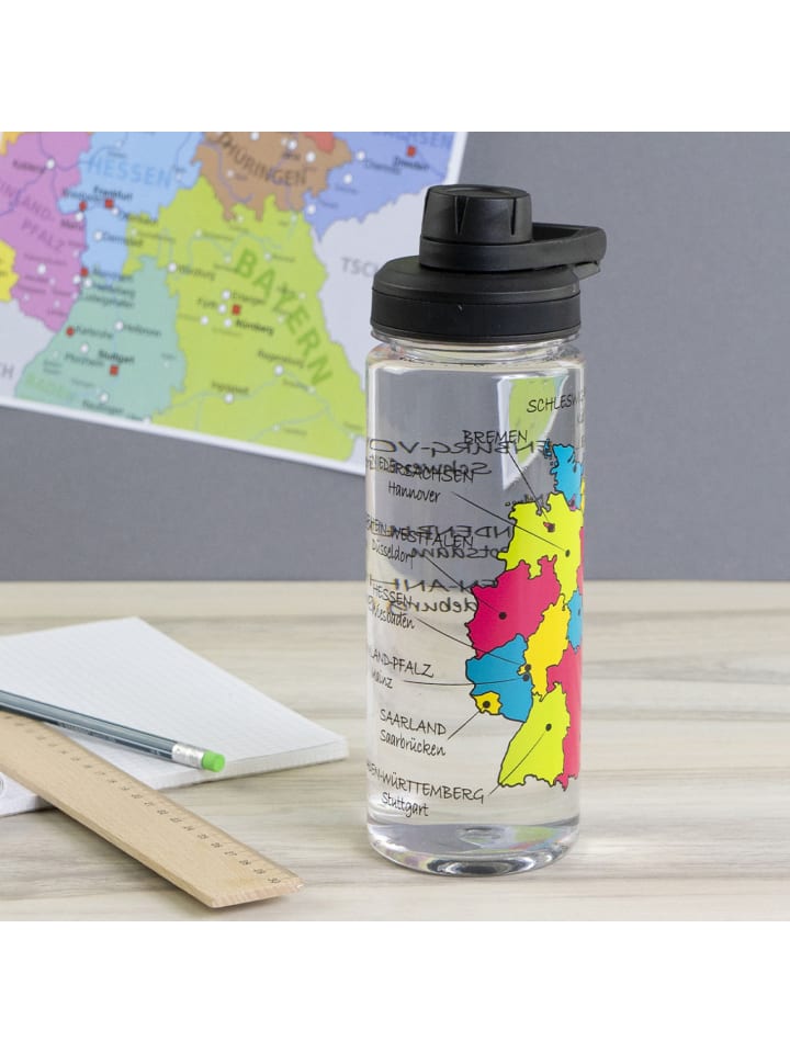 Geda Labels Trinkflasche Bundesländer in schwarz - 700ml günstig kaufen onesize