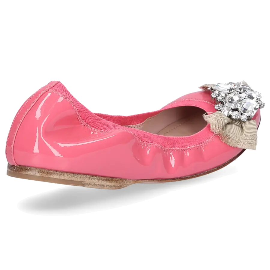 Miu Miu - Ballerinas Faltbar Lackleder - pink