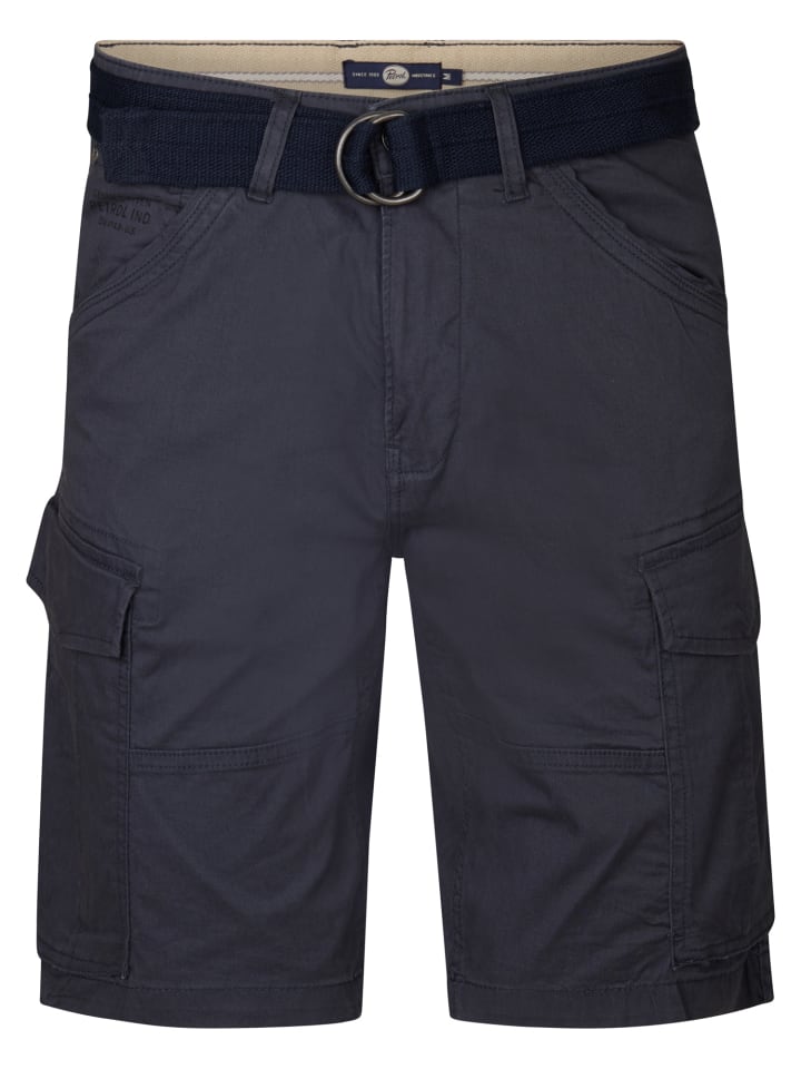 Petrol Industries Cargo-Shorts mit Gürtel Gulf Shores in Grau günstig kaufen