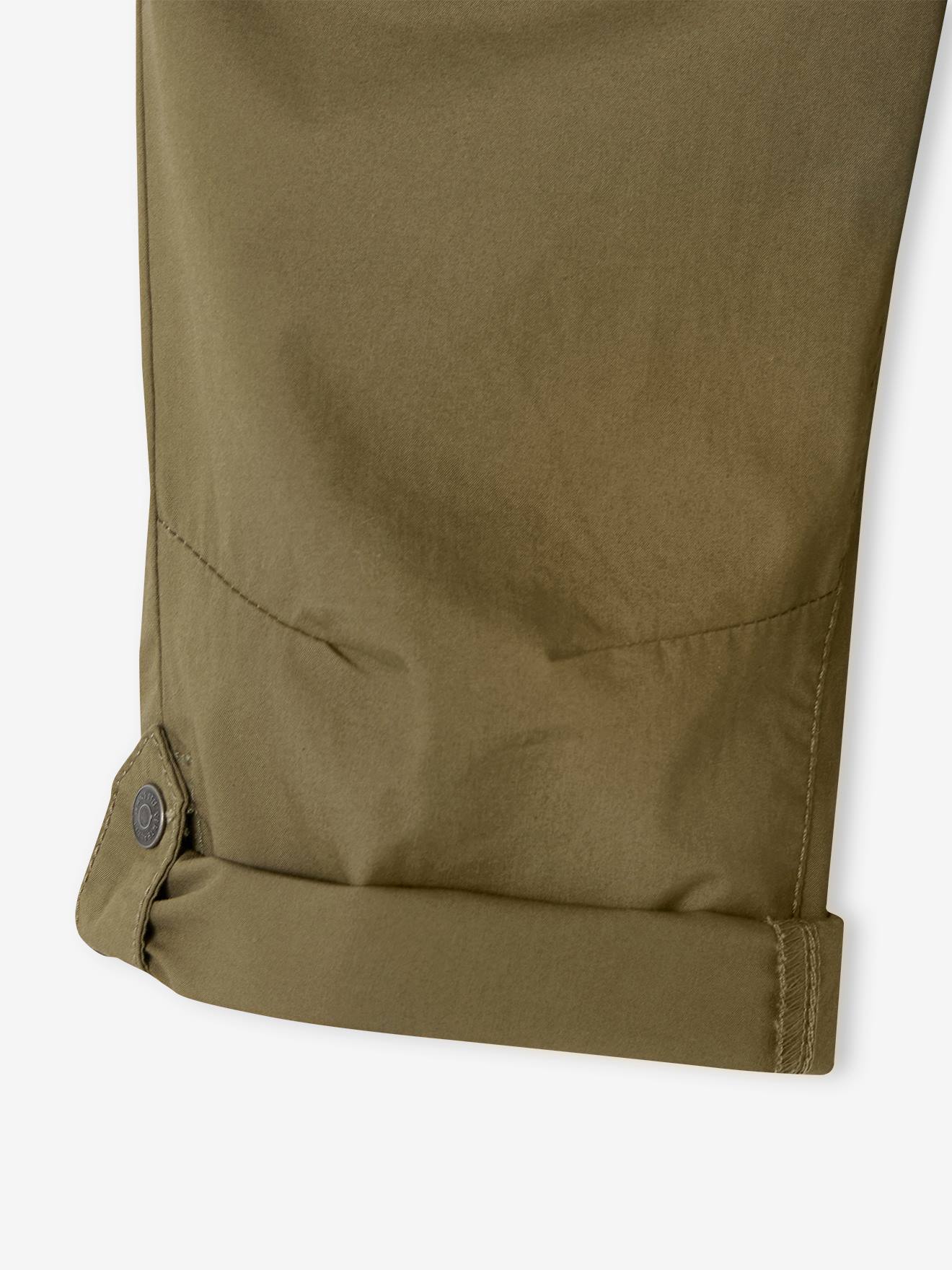 Vertbaudet Jungen 3/4-Shorts mit verstellbarer Länge - olivgrün