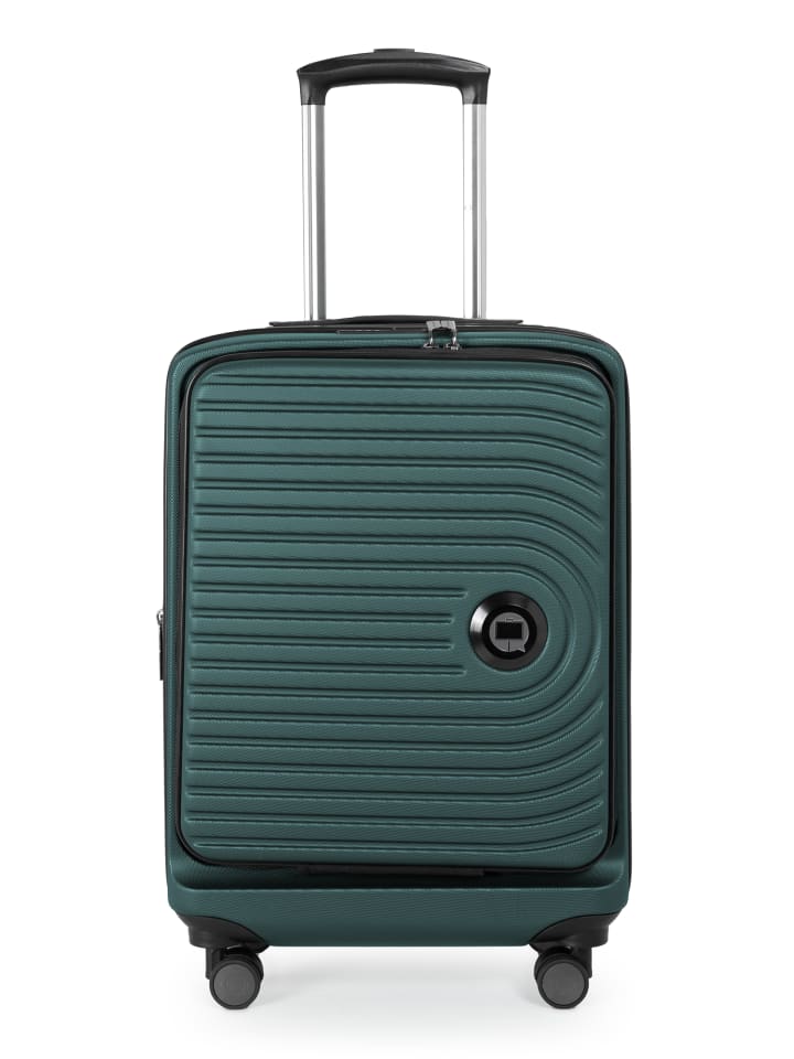 Hauptstadtkoffer Mitte - Handgepäck Bordgepäck-Trolley Koffer, TSA, in Waldgrün günstig kaufen S