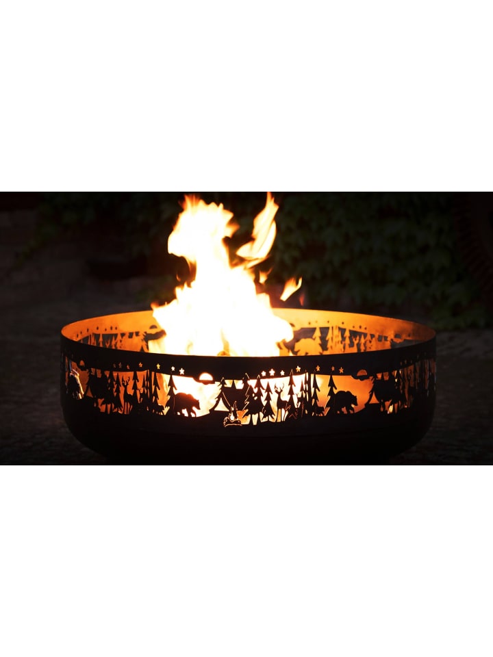 GMD Living Feuerschale FOREST in Schwarz günstig kaufen Ø 80 cm