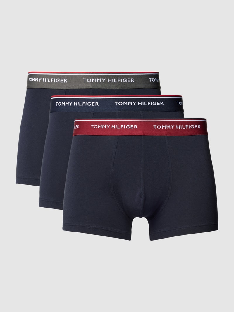 Trunks im 3er-Pack mit elastischem Logo-Bund in dunkelblau