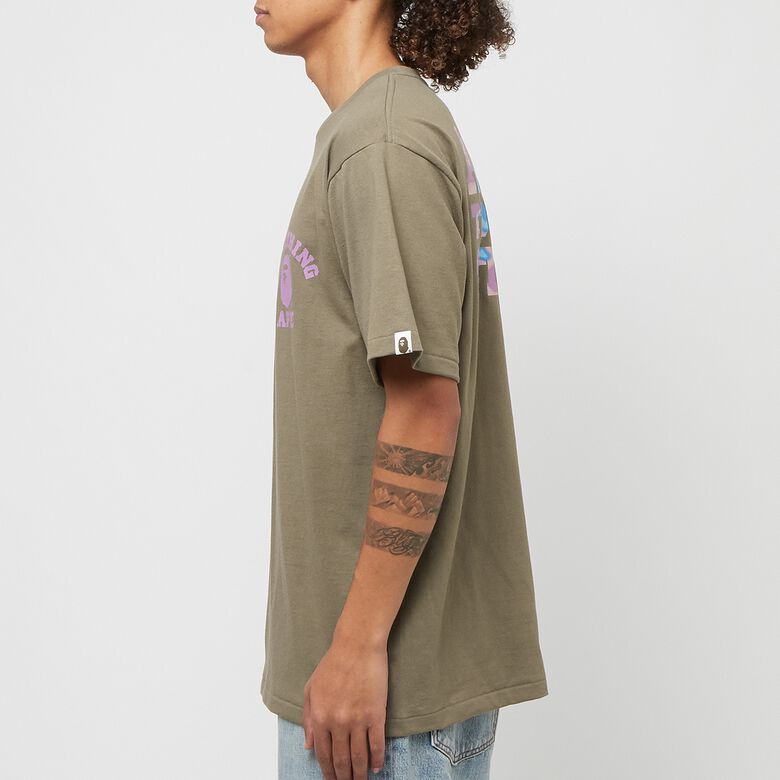 A Bathing Ape Liquid Camo College ATS Tee brown