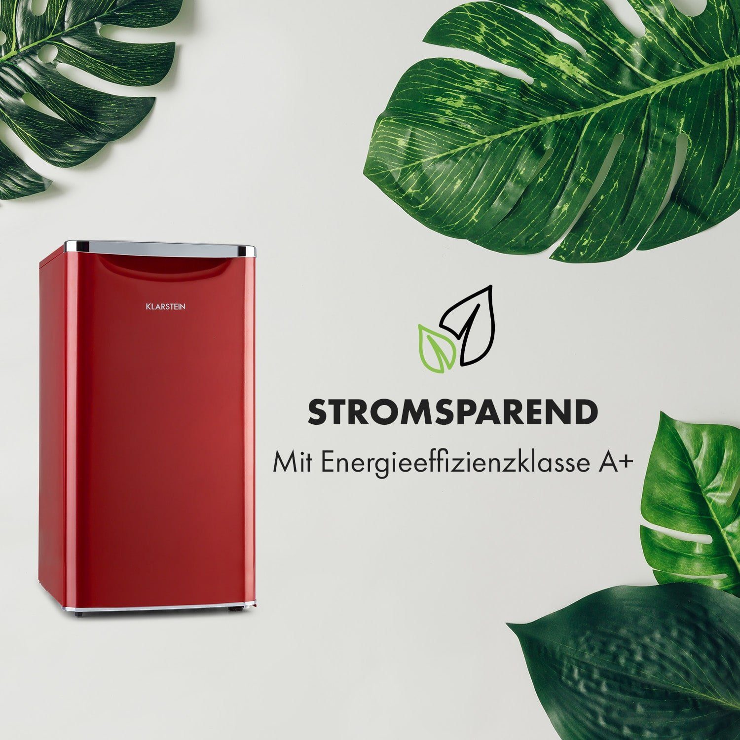 Klarstein Getränkekühlschrank HEA19-Yummy-90Lred 10035213, 84 cm hoch, 45 cm breit