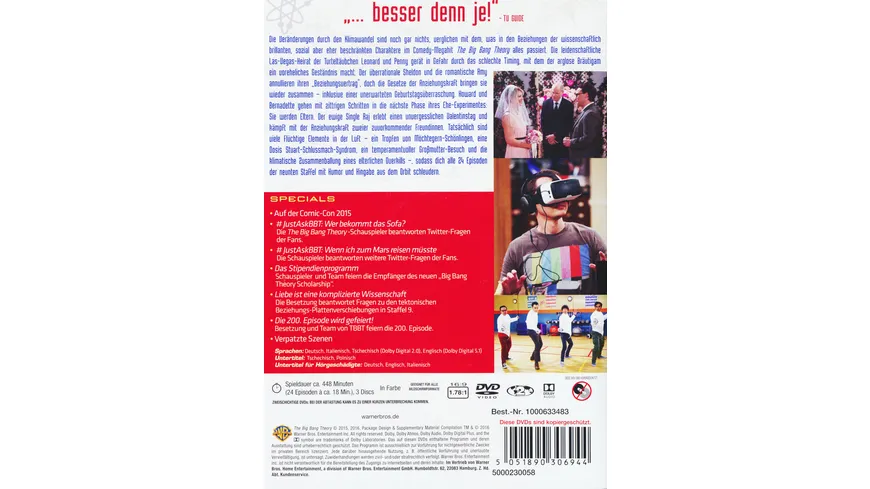 The Big Bang Theory - Staffel 9  [3 DVDs]
