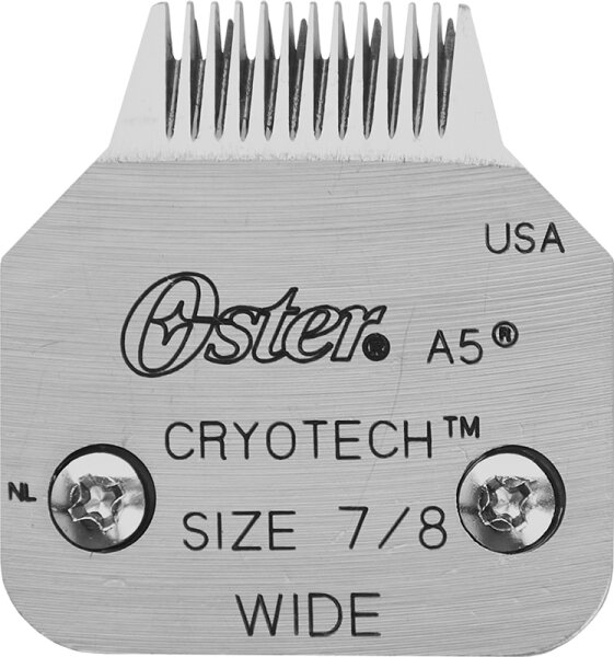 Oster Hundescherkopf Oster Motormas. 19 mm breit für Pfoten, 0,8 mm Ersatzmesserkopf