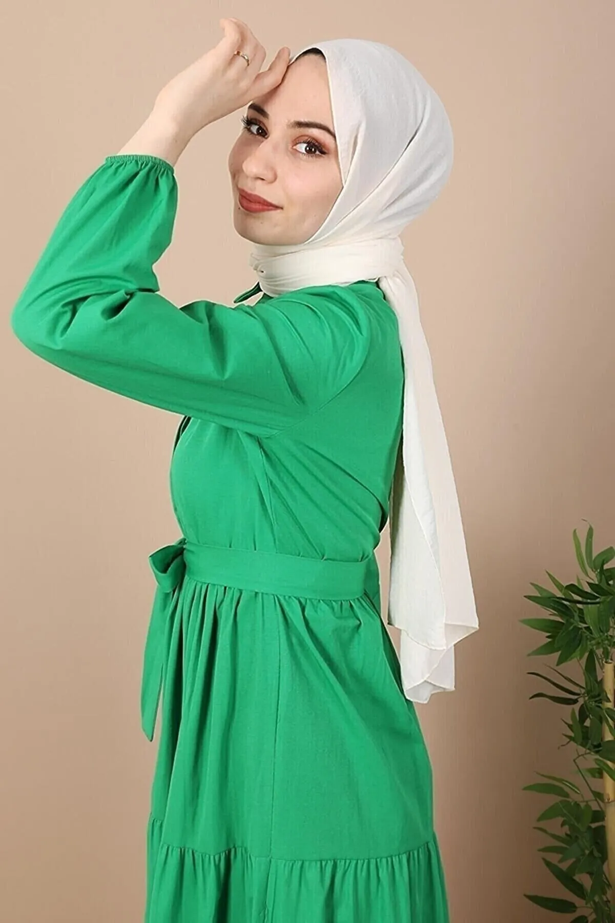 VOLT CLOTHİNG  Kleid mit Hemdkragen und Knöpfen