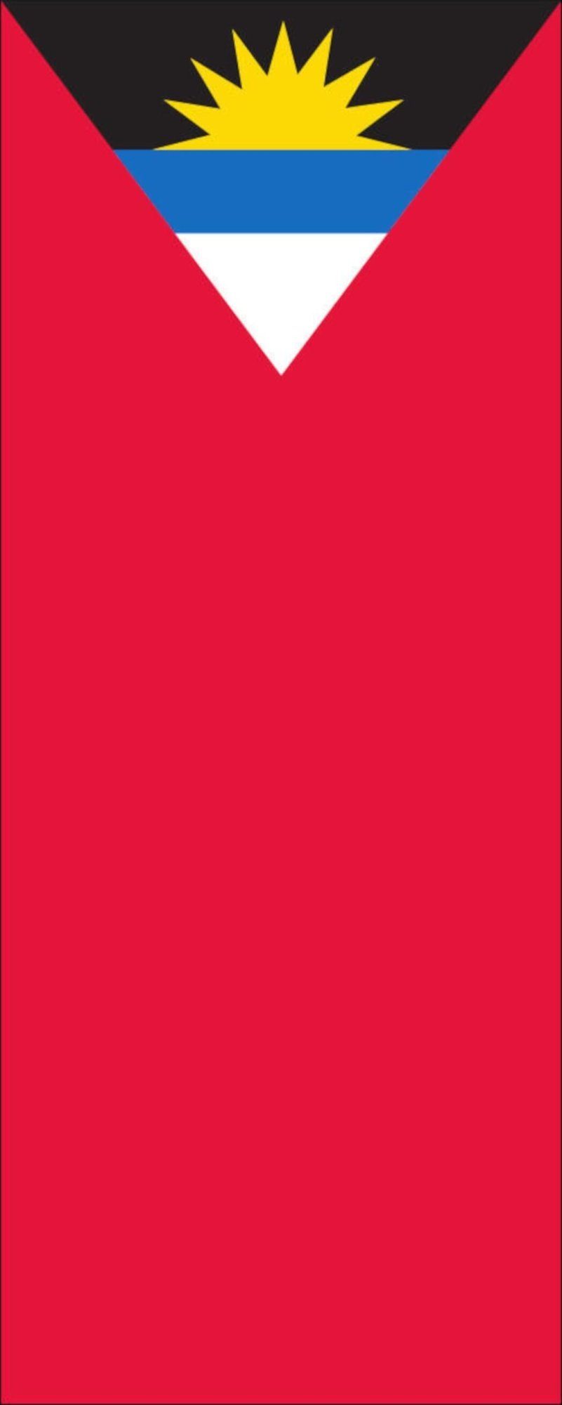 flaggenmeer Flagge Flagge Antigua und Barbuda 110 g/m² Hochformat