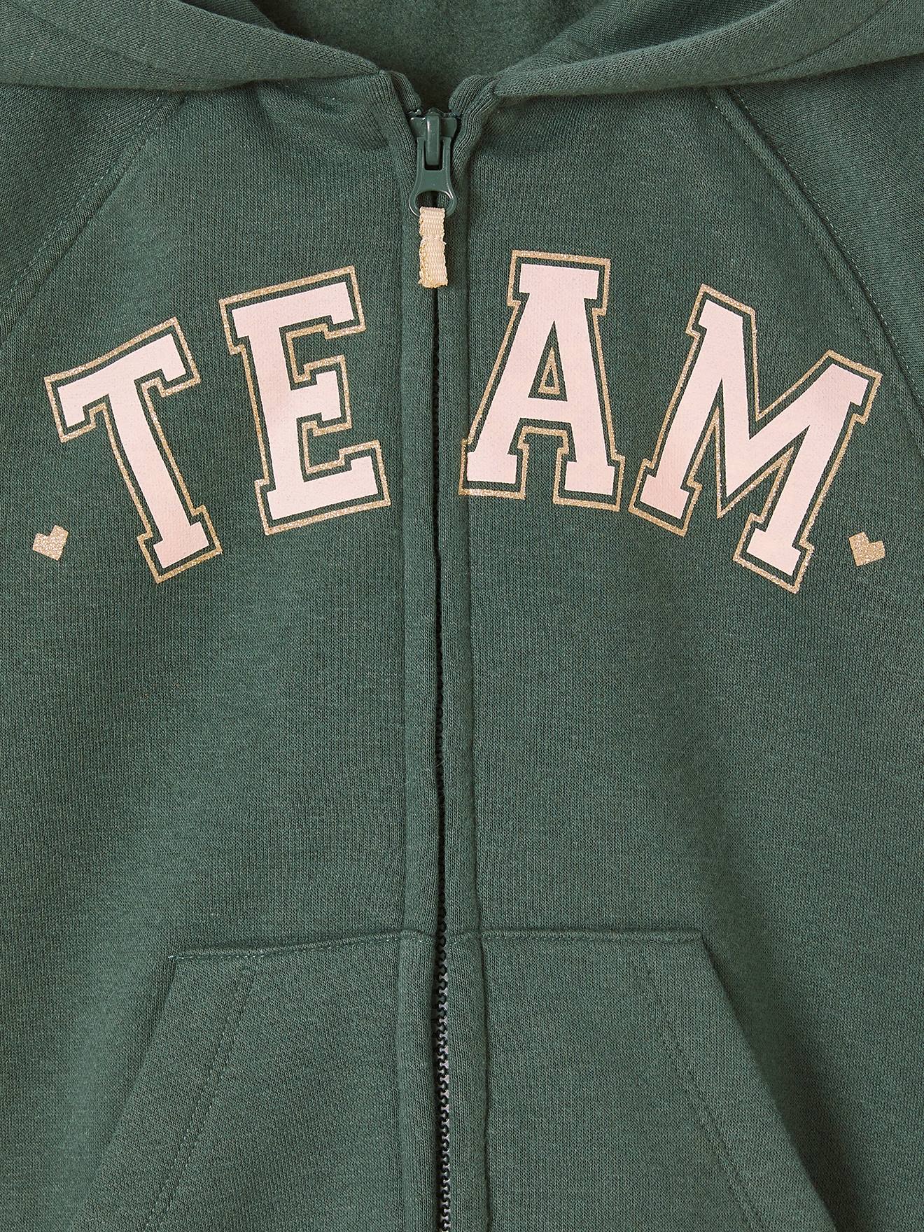 Vertbaudet Mädchen Kapuzensweatjacke Oeko-Tex - grün