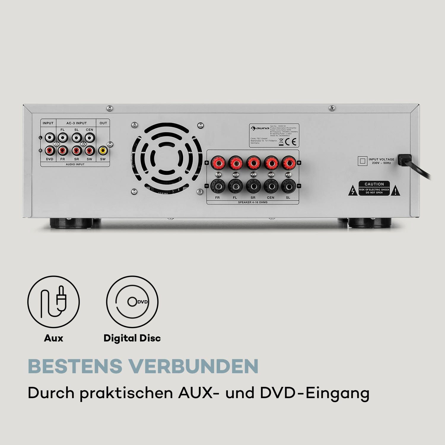 Auna AMP 5100 BT Audioverstärker (Anzahl Kanäle: 5)
