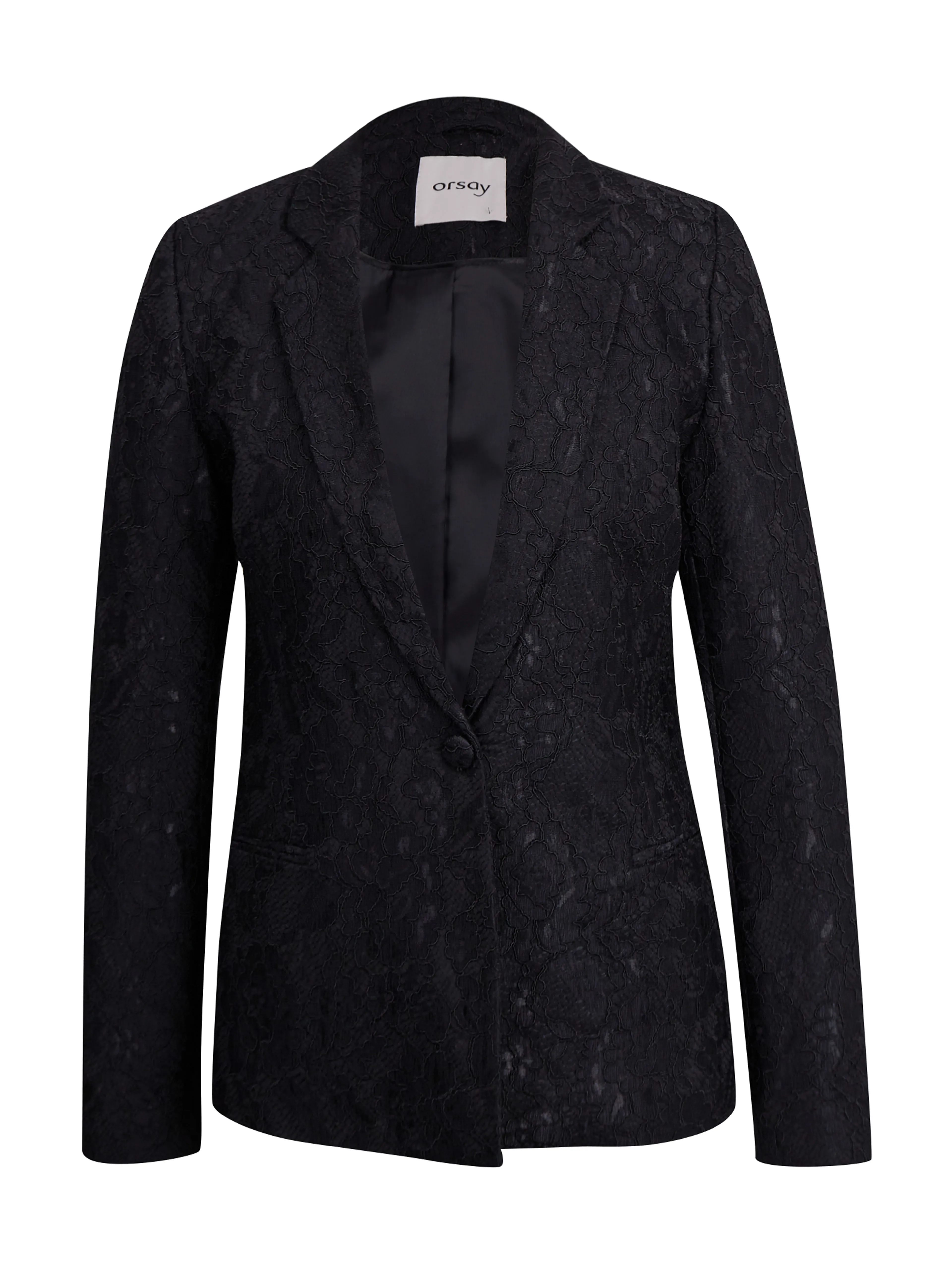 Schwarze gemusterte Damenjacke ORSAY