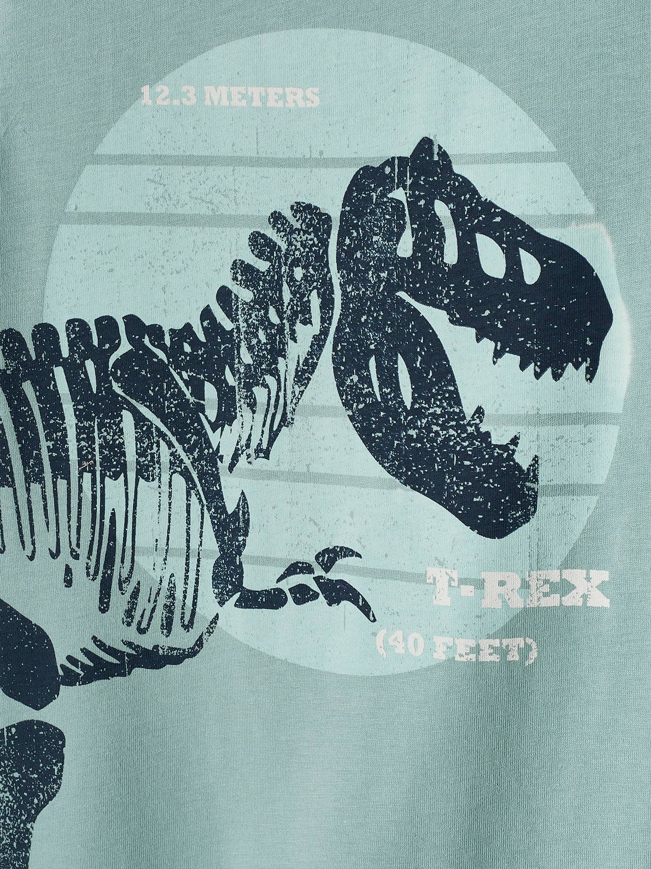 Vertbaudet Jungen T-Shirt, Dinosaurier Oeko-Tex - dunkelblau