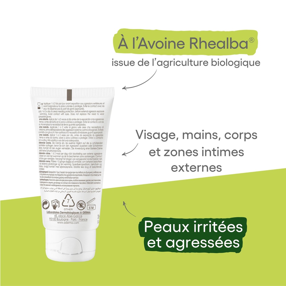 A-Derma Dermalibour + Crème Barrière 50 ml Crème barrière