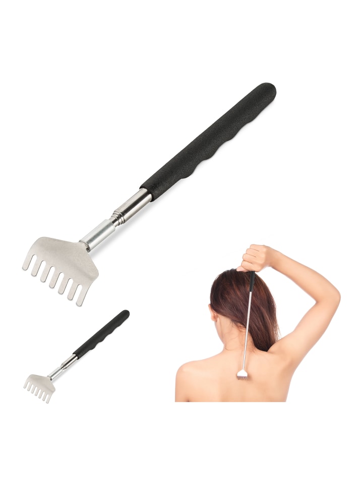 relaxdays 2x Rückenkratzer in Silber günstig kaufen onesize