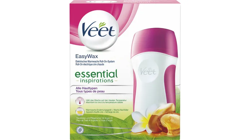 Veet Easy Wax elektrisches Warmwachs Roll on System