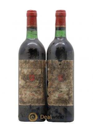 Château Poujeaux  1980 - Lot de 2 Bouteilles