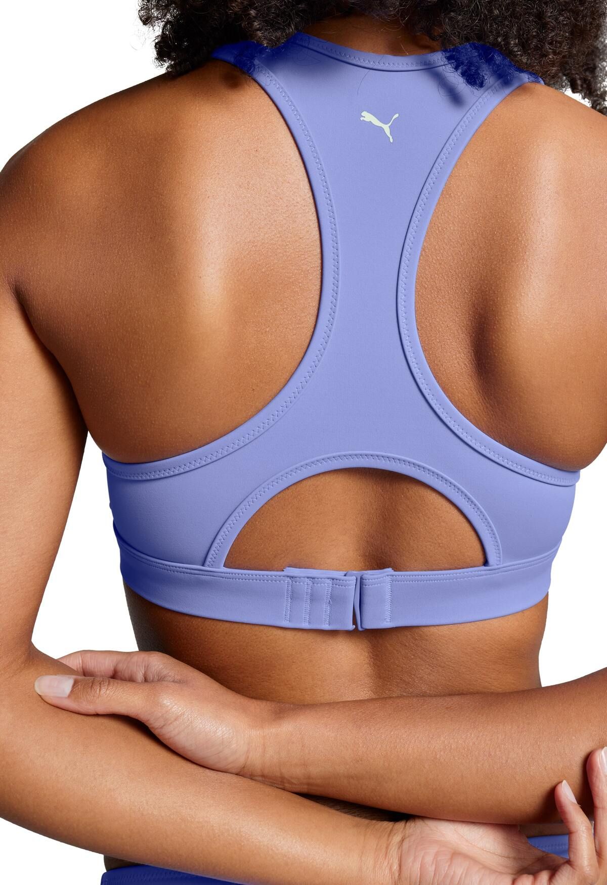 PUMA Elektro Purple Damen-Racerbak Bikini-Oberteil