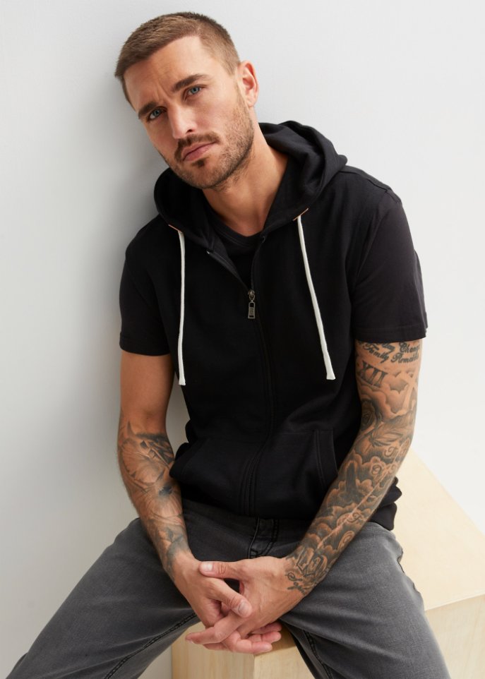 Sweatweste mit recyceltem Polyester