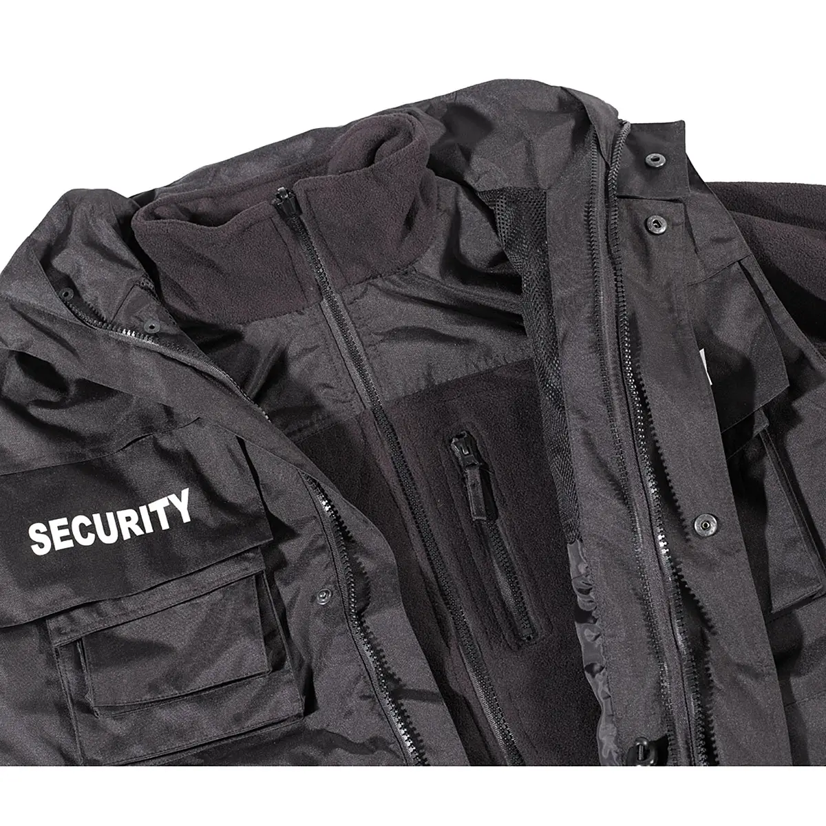 Einsatzjacke SECURITY wasserdicht schwarz