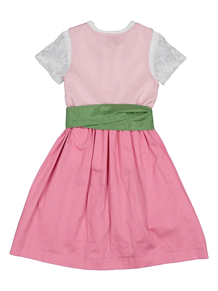 Turi Landhaus Dirndl in Rosa/ Hellblau günstig kaufen