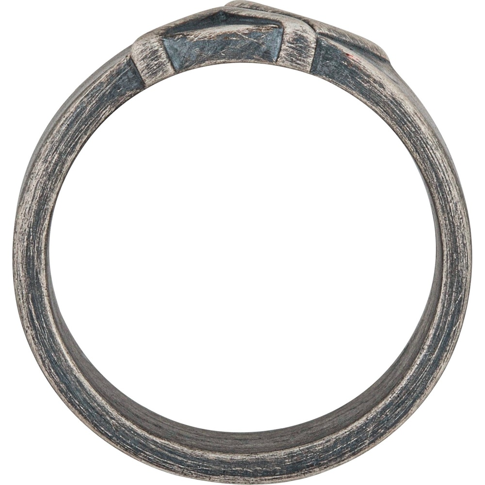 caï Bague pour hommes 925 Argent anthracite Bague